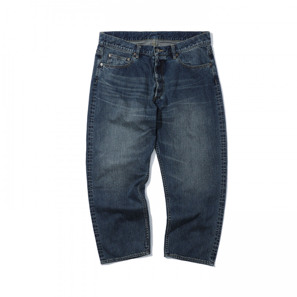 washed denim pants