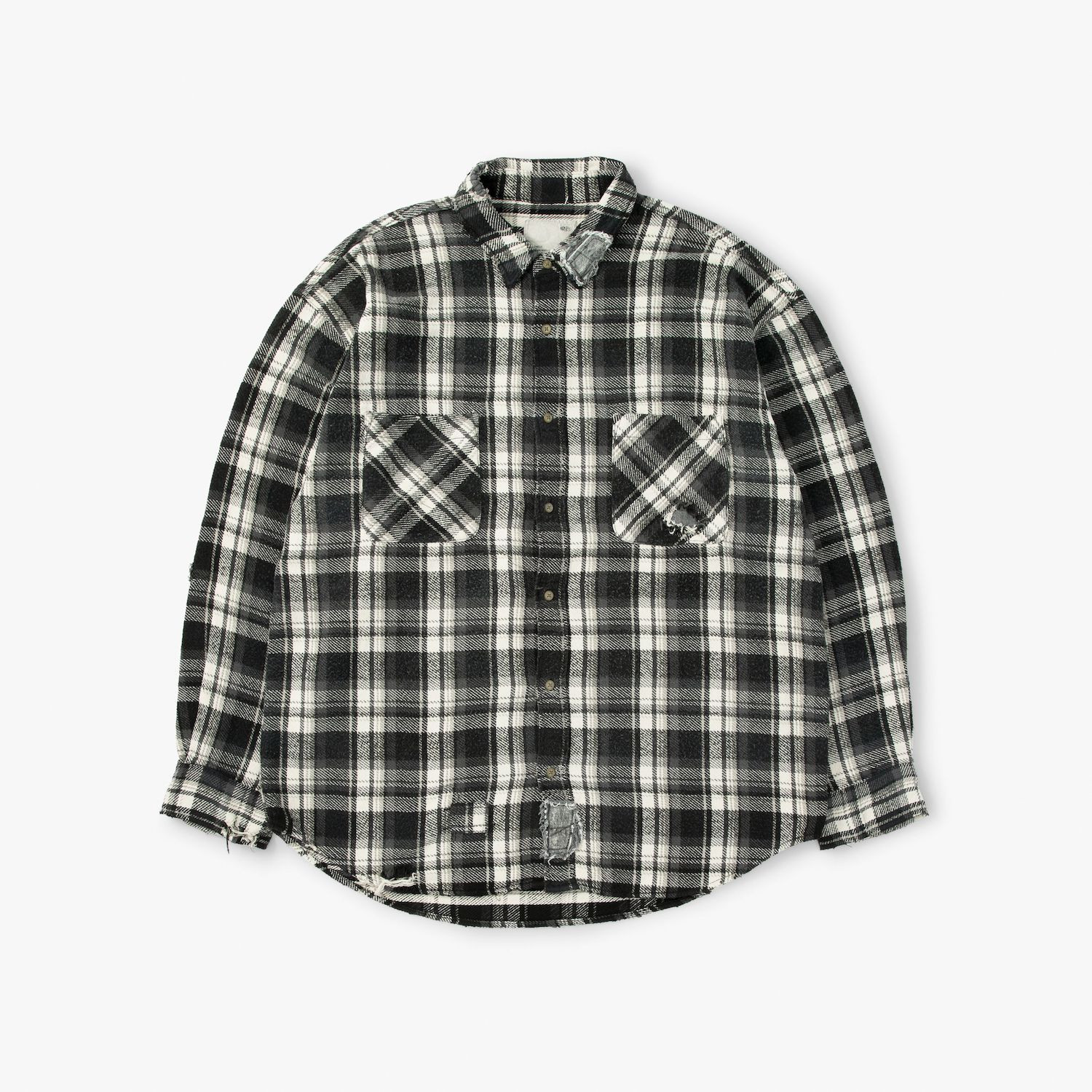 MADNESS SHREDDED CHECK SHIRT | MADNESS
