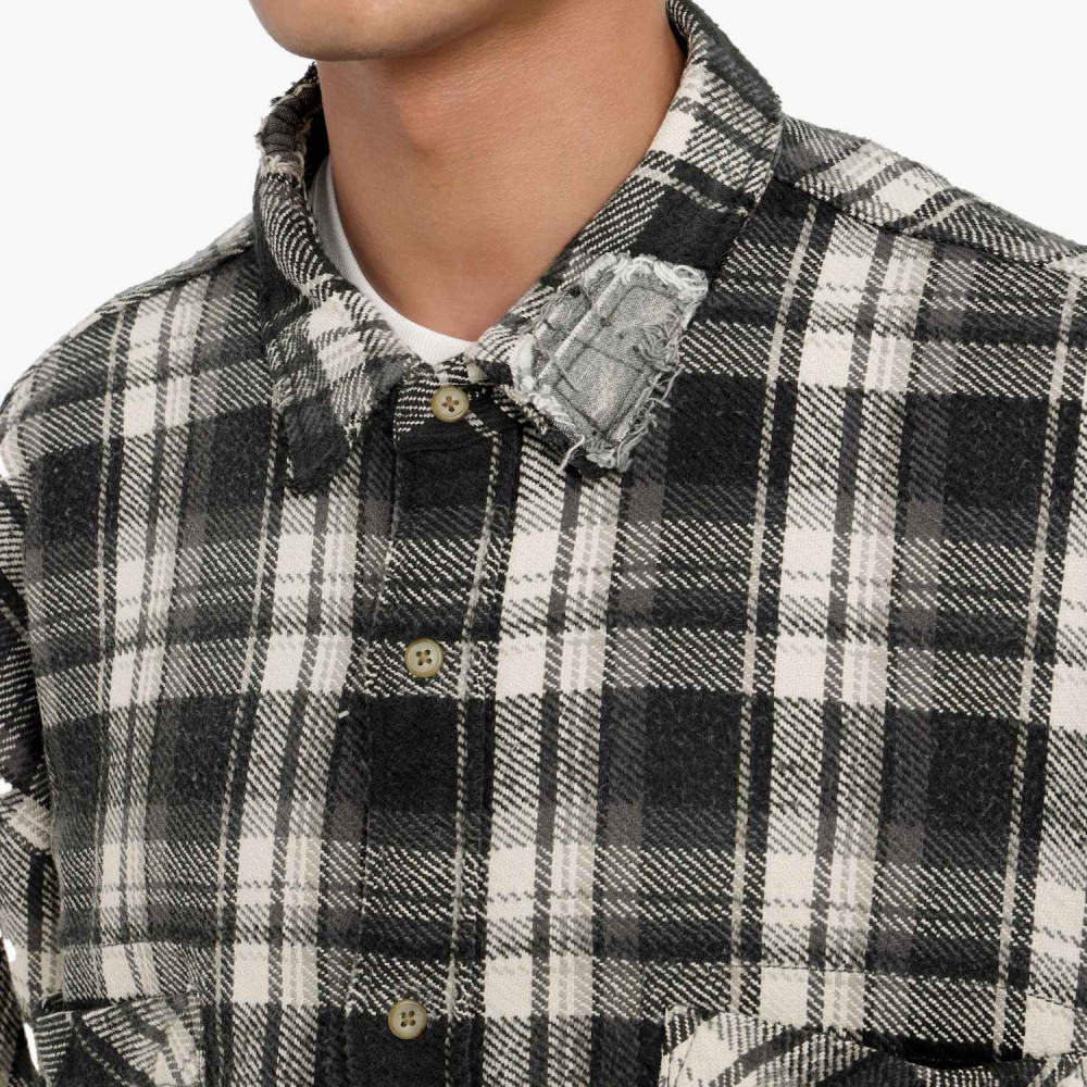MADNESS SHREDDED CHECK SHIRT | MADNESS
