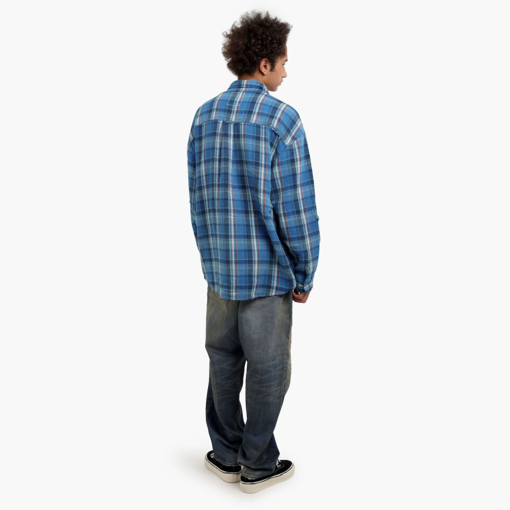 MADNESS SHREDDED CHECK SHIRT | MADNESS