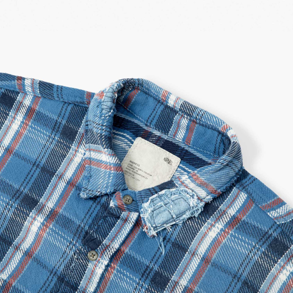MADNESS SHREDDED CHECK SHIRT | MADNESS