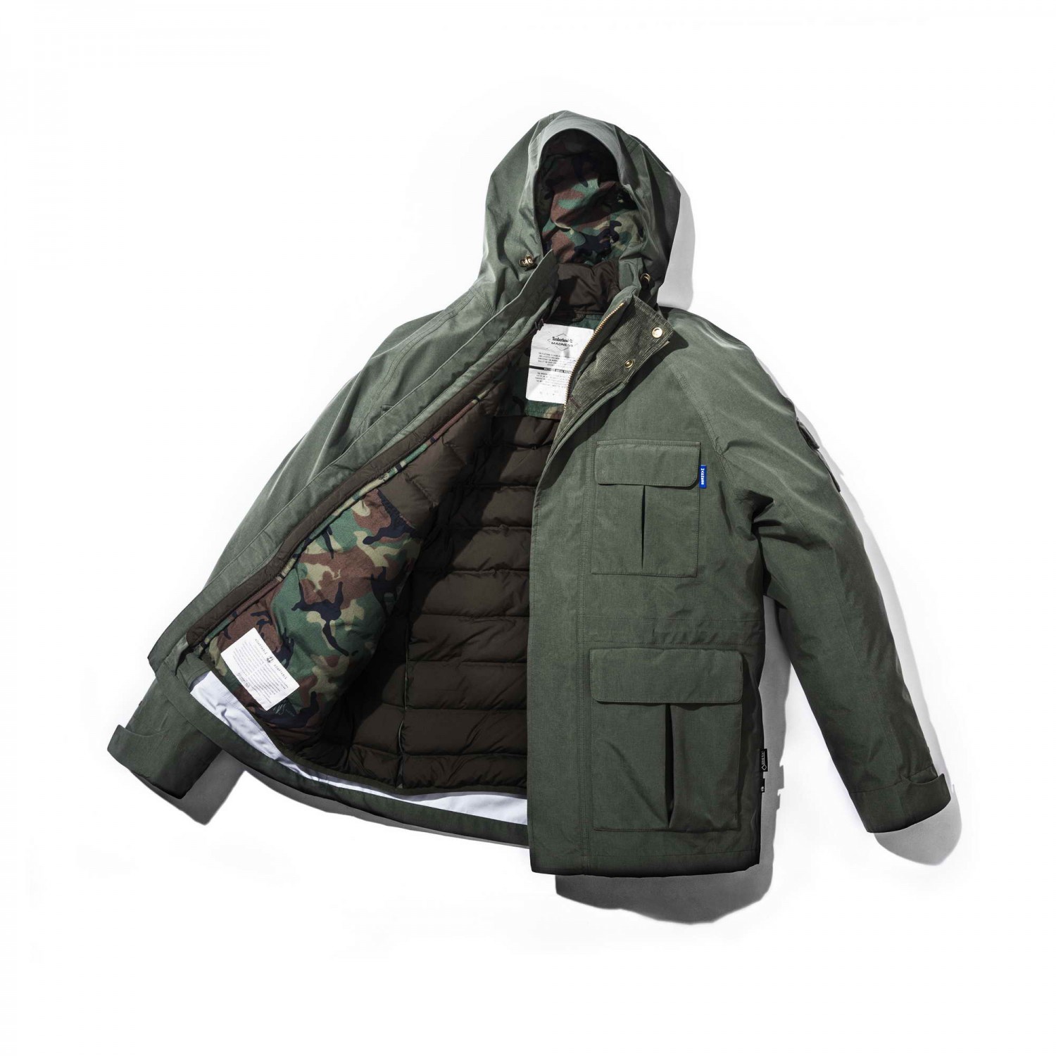 timberland bear head down jacket